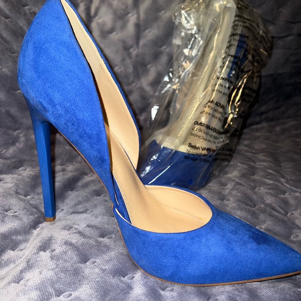 Just fab blue high heels